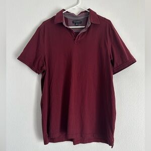 Banana republic we open polo burgundy